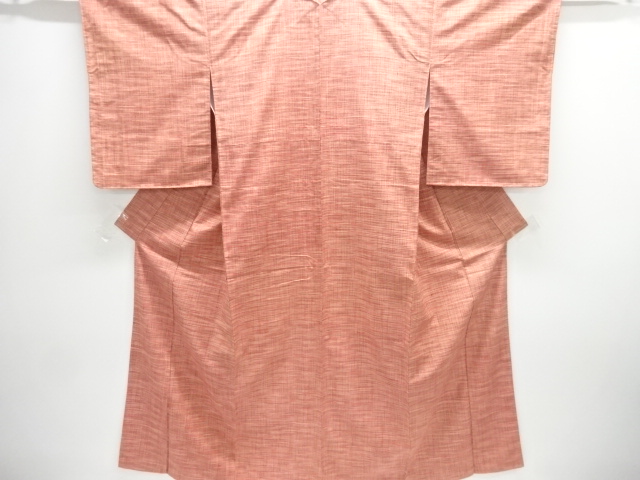 JAPANESE KIMONO / UNUSED TSUMUGI / WOVEN GRID 